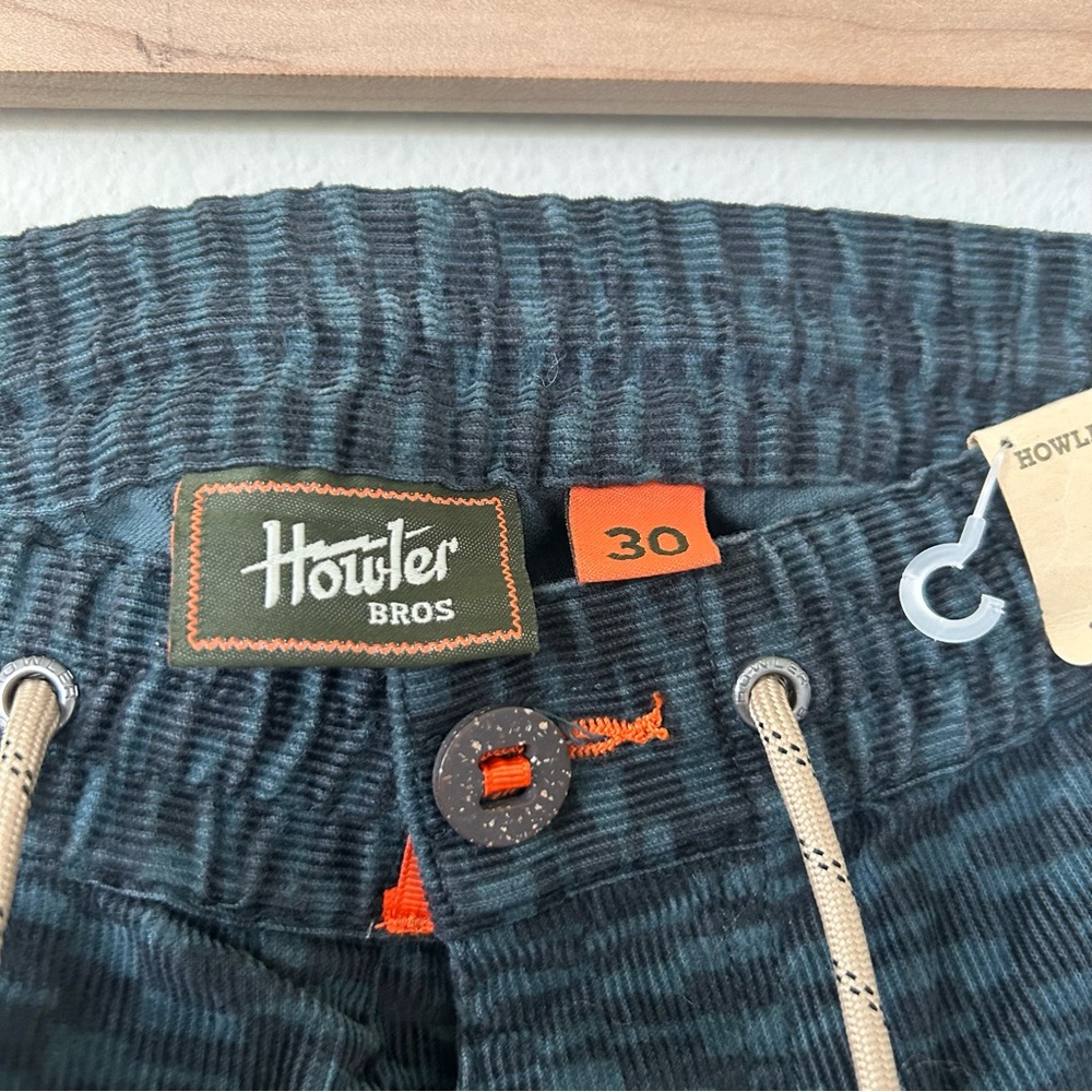 Howler Brothers Pressure Drop Cord Shorts Mens 30 Canyon Distortion Blue - Picture 4 of 5